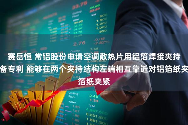 赛岳恒 常铝股份申请空调散热片用铝箔焊接夹持设备专利 能够在两个夹持结构左端相互靠近对铝箔纸夹紧